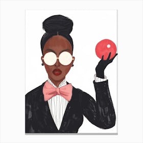 Black Woman In A Suit Canvas Print