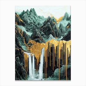 Sierra de la Demanda Golden Peaks - Lavish Layers Canvas Print