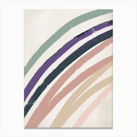 Abstracto Rainbow Pastels Canvas Print