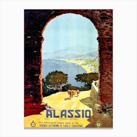 Alassio, Riviera, Italy Canvas Print