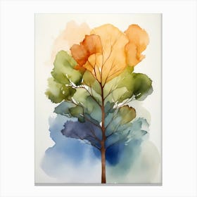 Watercolor Tree 12 Canvas Print