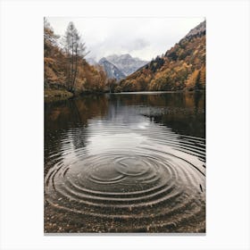 Autumn Lake In The Mountains 2 Canvas Print
