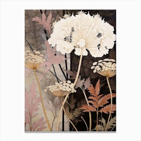 Flower Illustration Queen Annes Lace 2 Canvas Print