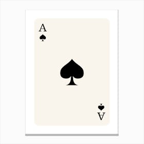 Ace Of Spades 10 Canvas Print