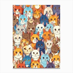 Many Cats 1 Canvas Print