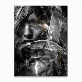 Storm Black And White Edition Canvas Print