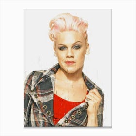 Pink Singer Canvas Print