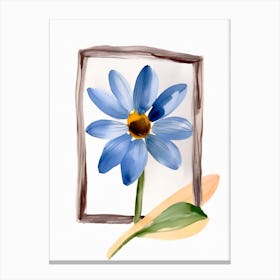 Blue Daisy 1 Canvas Print