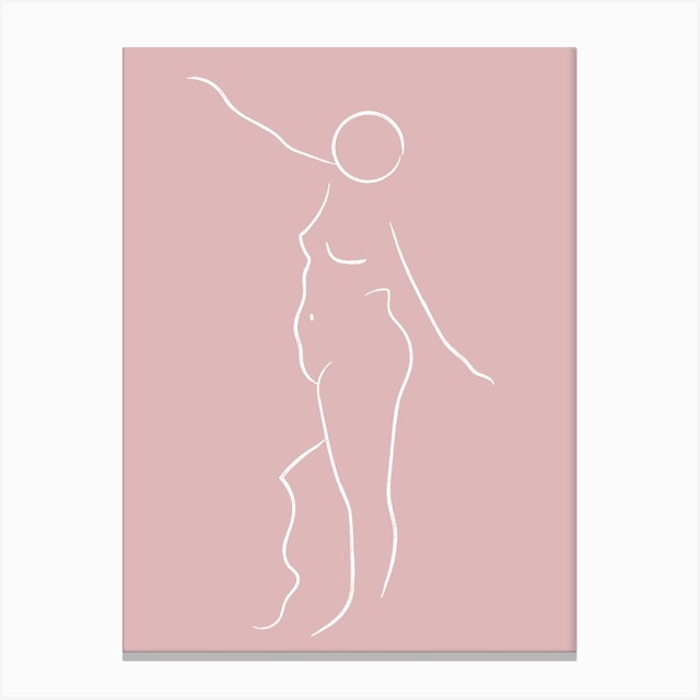 Abtract Nude 1 Purple Art Print by Abigail Bromige-Smith - Fy