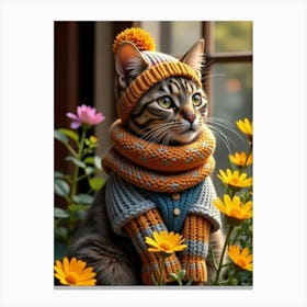 Cute Cat 5 Canvas Print