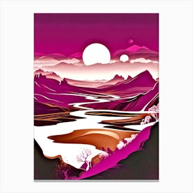 Purple Landscape Canvas Print