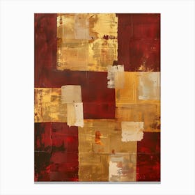 Abstract Red And Gold Canvas Print