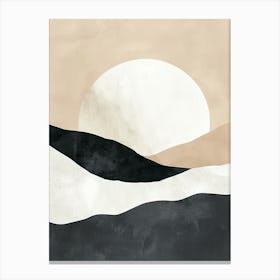 Earthy Crescendo Minimalist Style Canvas Print