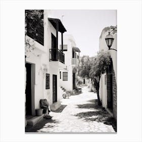 Bodrum, Turkey, Mediterranean Black And White Photography Analogue 2 Canvas Print