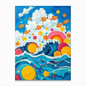 Flux Schnell A Vibrant And Whimsical Surreal Ocean View Acryli 0 Leinwandbild