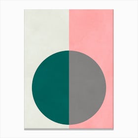 Modern circles and rectangles 3 Canvas Print