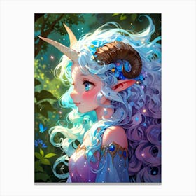 Unicorn Girl Canvas Print