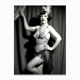 1920's Burlesque Dancer ~Reimagined 31 Canvas Print