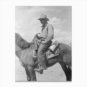 [Untitled photo, possibly related to Cowboy with Spanish cowpony, Pie Town, New Mexico] by Russell Lee Canvas Print