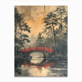 Antique Chinese Landscape Painting Art 4 Canvas Print