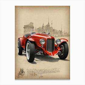 Old Fashioned Car Canvas Print