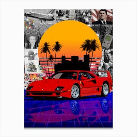 Eighties Ferrari Canvas Print