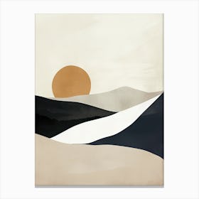 The Drift Of Time Minimalist Style Canvas Print