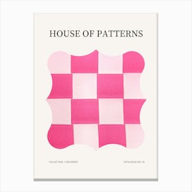 Checkered Pattern Poster 18 Canvas Print