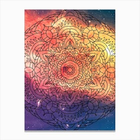 Cosmic mandala #4 - space poster Canvas Print