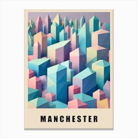 Manchester City Low Poly (8) Canvas Print