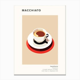 Macchiato Coffee Canvas Print