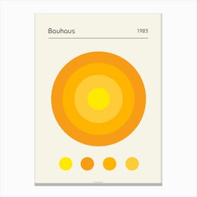 BAUHAUS | CONCENTRIC Y Canvas Print