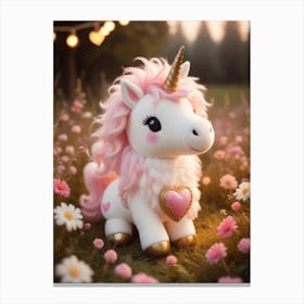 Unicorn Stuffed Animal 2 Canvas Print