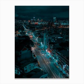 Night town Canvas Print