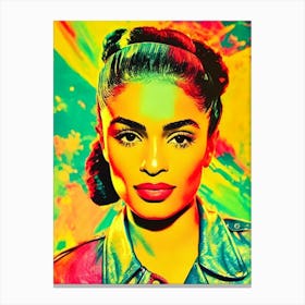 Jessie Reyez 2 Colourful Pop Art Canvas Print
