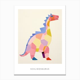 Nursery Dinosaur Art Scelidosaurus 6 Poster Canvas Print