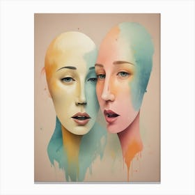 Two Faces 1 Canvas Print