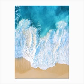 Aerial View Of A Beach 36 Canvas Print