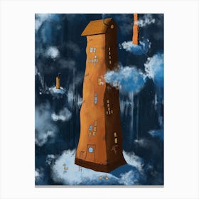 The tallest building in Sikeå Canvas Print