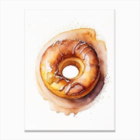 Churro Donut Cute Neon 2 Canvas Print