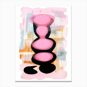 Pink Pop Painting Abstract 6 Canvas Print