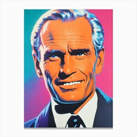 Charlton Heston Pop Movies Art Movies Canvas Print