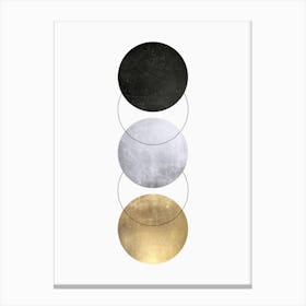 Metal and gold geometry 21 Canvas Print