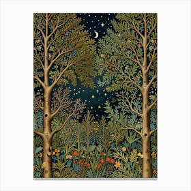 William Morris Night In The Woods 24 Canvas Print