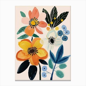 Painted Florals Hellebore 1 Canvas Print