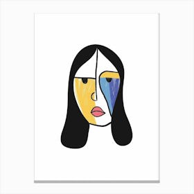 Woman'S Face 128 Canvas Print