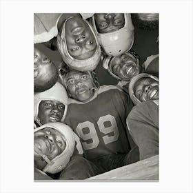 Gordon Parks 1943 Football Bethune Cookman College Players, African American, Daytona Beach, Florida Canvas Print