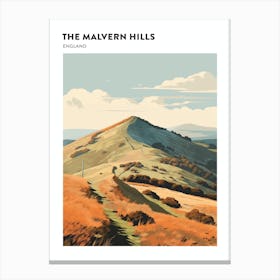 The Malvern Hills England 3 Hiking Trail Landscape Poster Canvas Print