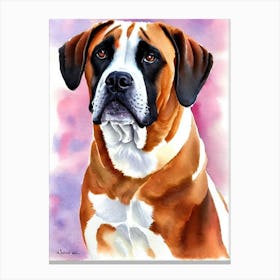 Boerboel Watercolour dog Canvas Print