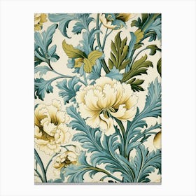 Victorian Floral Wallpaper 5 Canvas Print